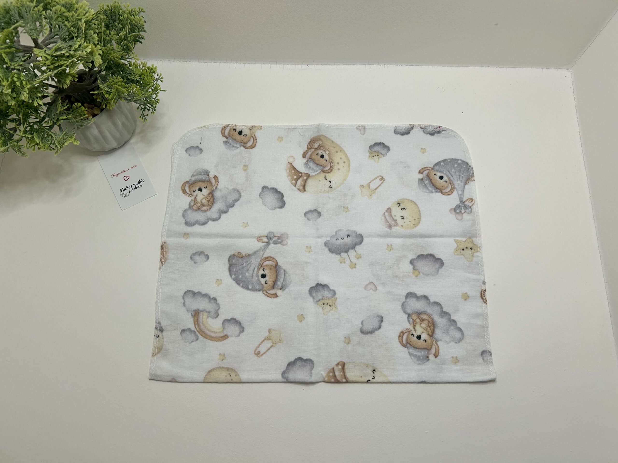 Flaneliniai vystyklai “koalos ant debesų”
