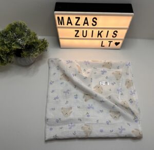 Muslino pledukas 80x100cm “zuikučiai”