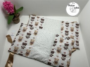 Apsaugėlė 120x60cm lovytei “MEŠKUTIS SU ŠIRDELE”