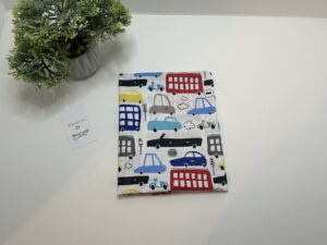 Paklodė su guma vežimėliui 80x40cm “spalvotos mašinos”