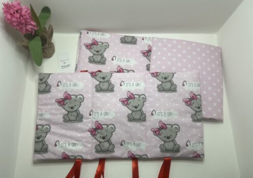 Apsaugėlė 120x60cm lovytei “IT’S A GIRL” - Image 2