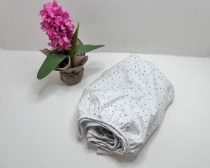 Paklodė su guma “rudos žvaigždutės” 120x60cm lovytei