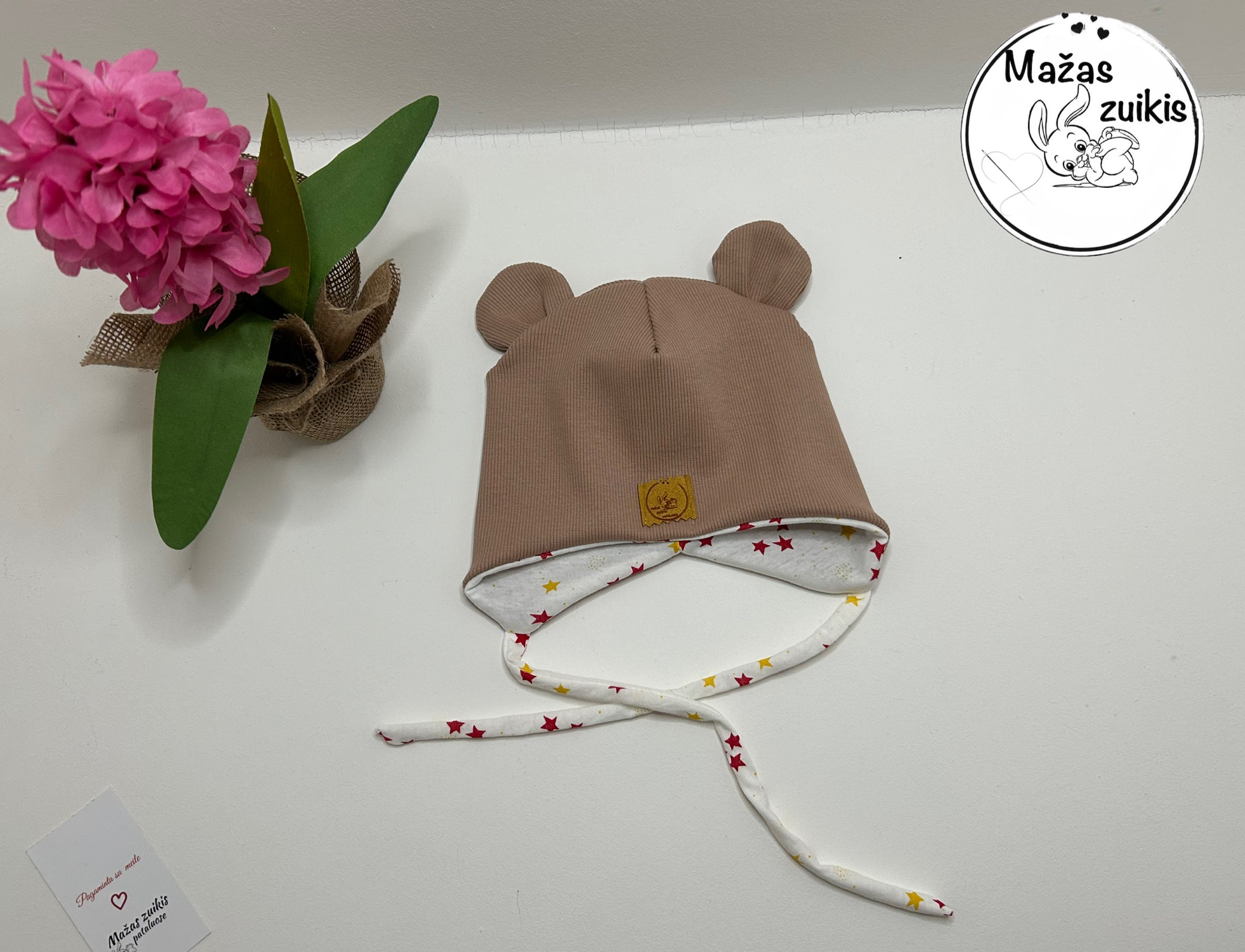 Kepurė pavasariui/rudeniui “Warm taupe” - Image 2