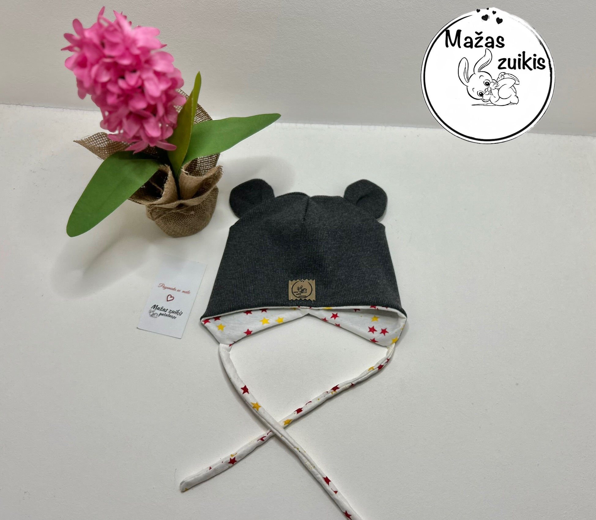 Kepurė pavasariui/rudeniui “Dark melange” - Image 2