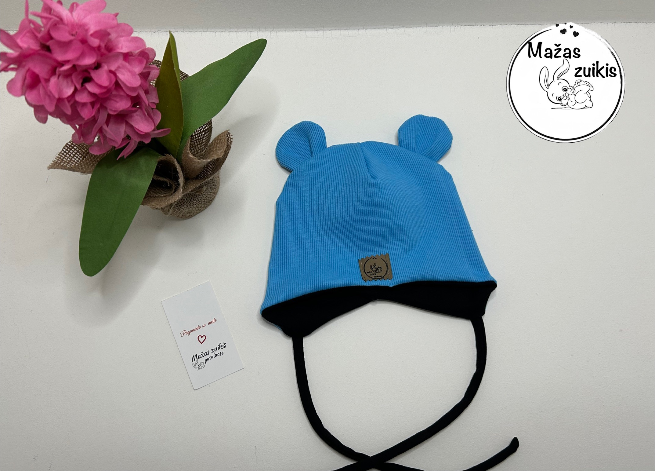 Kepurė pavasariui/rudeniui “Bonnie blue” - Image 2