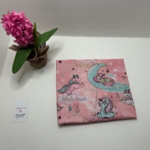 Paklodė su guma vežimui 80x40cm “Vienaragiai”