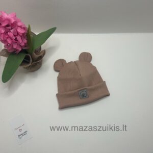 Kepurė pavasariui/rudeniui 44-47cm galvytei “warm taupe”