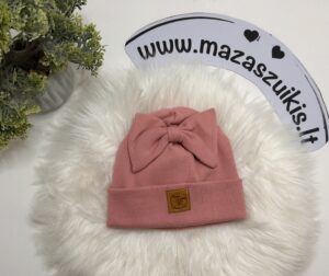 Kepurė 42-44cm pavasariui-rudeniui “blush”