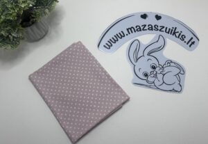 Paklodė su guma vežimui 80x40cm “taškeliai pelenų rožės fone”