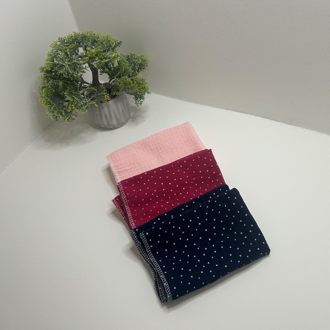 Muslino merliukai 37x37cm