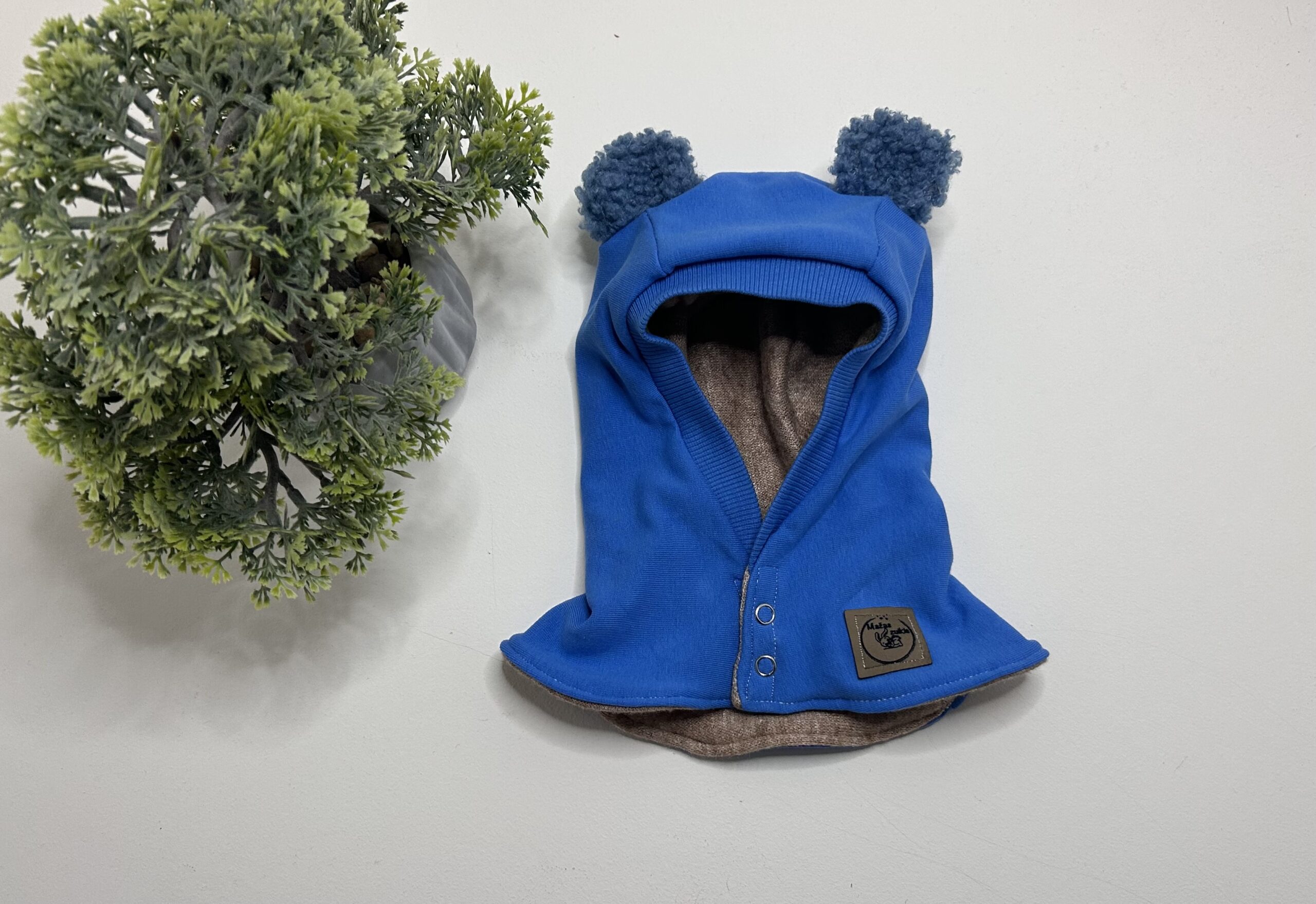 Užsegamas šalmukas žiemai 40-42cm “French blue” - Image 2