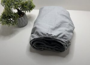 Paklodė su guma 140x70cm “šviesi pilka”