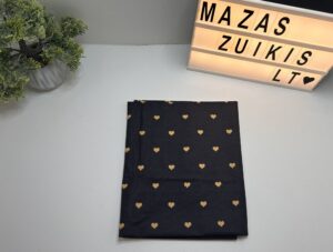 Paklodė lopšiui “širdelės”