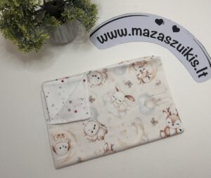 Pagalvės užvalkalas 60x40cm “gyvūnai ant debesų”