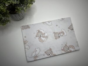 Pagalvės užvalkalas 60x40cm “meškučiai kreminiame fone”