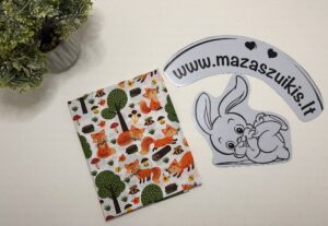 Paklodė su guma vežimui 80x40cm “lapės miške”