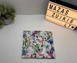 Paklodė su guma vežimui 80x40cm “paukšteliai”