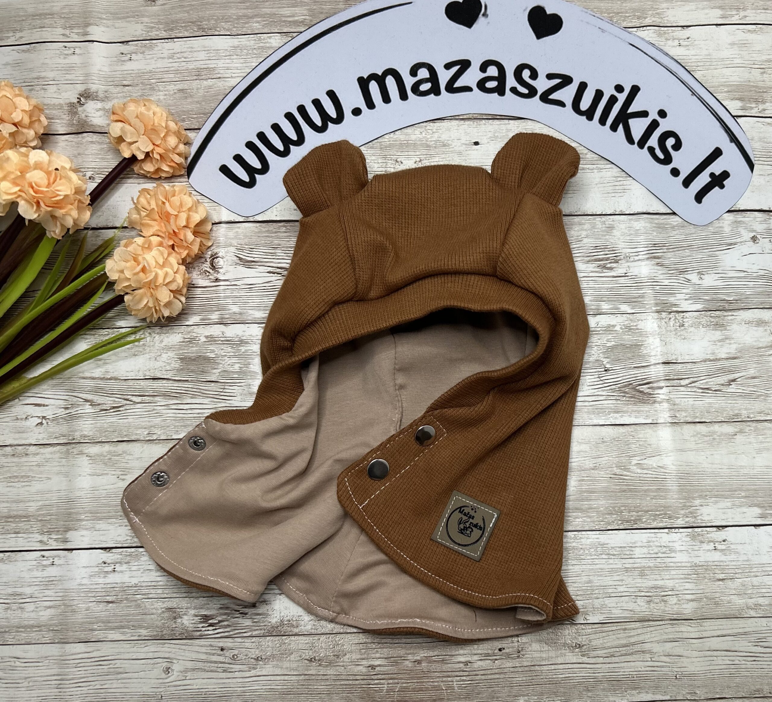 Šalmukas 42-44cm “kapučino”